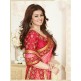 KH16352 Peach With Purple Kasheesh Sheesha Designer Saree