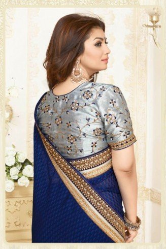 KH16353 Blue Kasheesh Sheesha Designer Saree