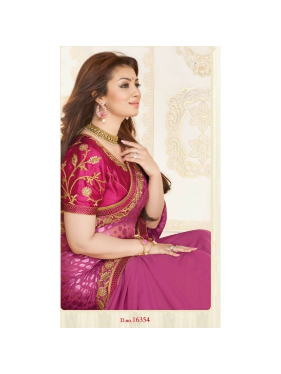 KH16354 Purple Kasheesh Sheesha Designer Saree