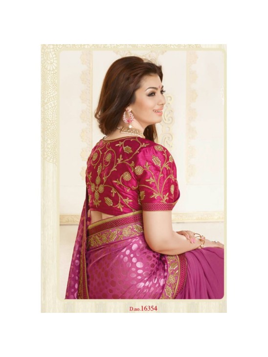 KH16354 Purple Kasheesh Sheesha Designer Saree