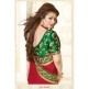 ZKH16356 Red With Green Kasheesh Sheesha Designer Saree