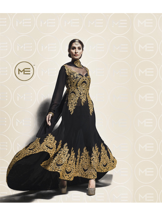 Gorgeous Black Colour Anarkali Dress