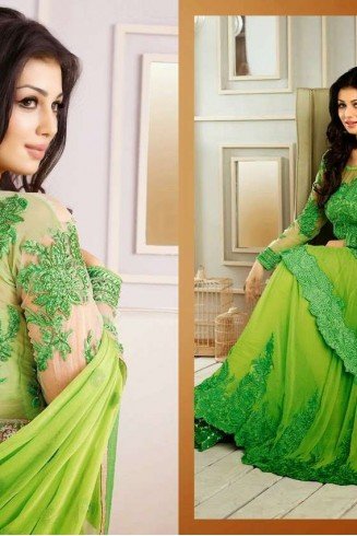 GREEN FLASH AYESHA TAKIA "HUSAN" WEDDING WEAR DESIGNER DRESS