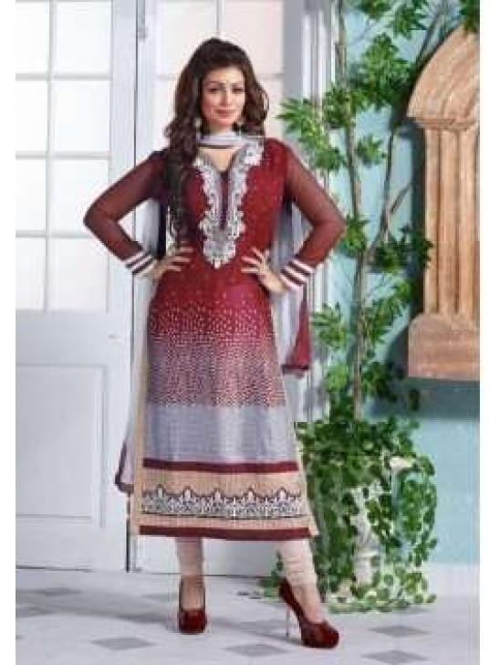 Red Ayesha Thakia Salwar kameez Designer Suit