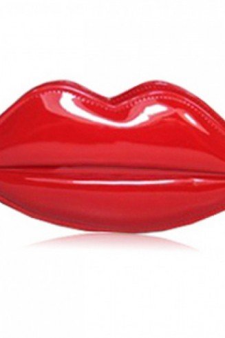 Red Kiss Lips Clutch Bag (New Celebrity Style)Comes witha long chain