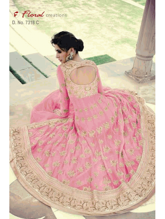 Baby Pink Indian Asian Party Dress