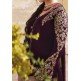 Plum Indian Designer Straight Cut Salwar Suit