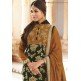 Mustard Green Indian Ethnic Churidar Suit