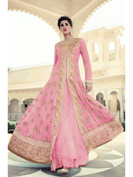 Baby Pink Indian Asian Party Dress