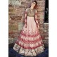 Peach Indian Party Wear Gown