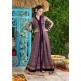 4616 Purple Princess Wedding Wear Embroidered Gown