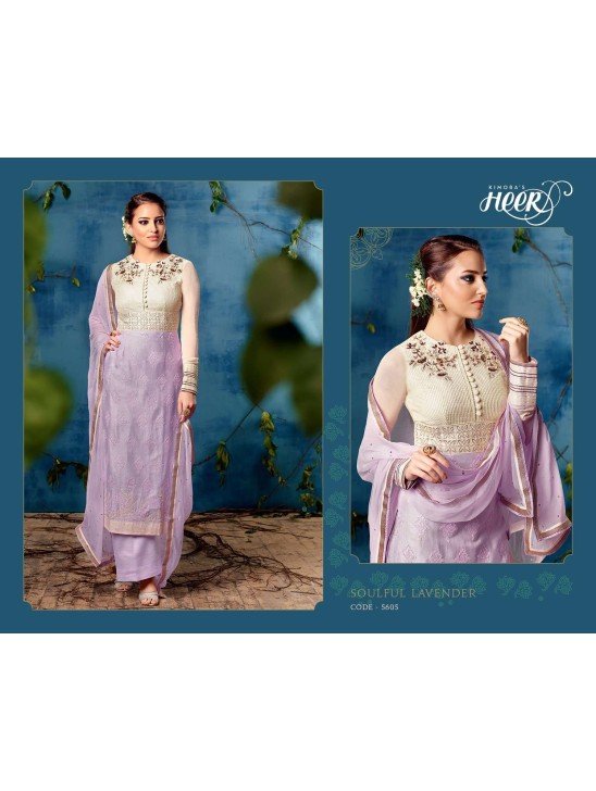 5605 PURPLE KIMORA HEER PARTY WEAR SALWAR KAMEEZ SUIT