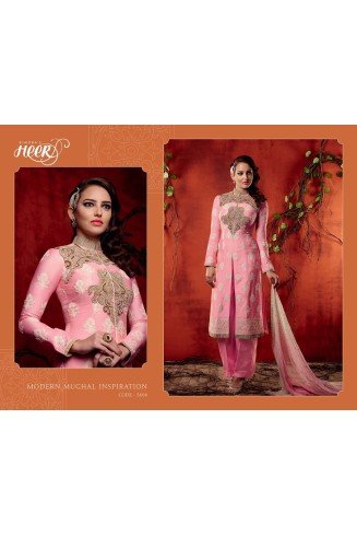 5606 ROSE QUARTZ PINK KIMORA HEER PARTY WEAR SALWAR KAMEEZ SUIT