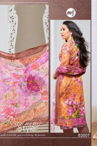 Printed Summer Lawn Suit Indian Semi Stitched Salwar Suit