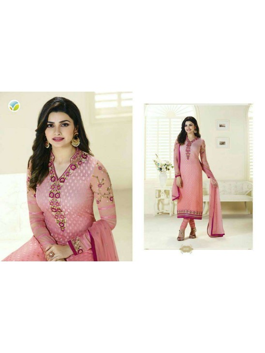 K3121 PINK KASEESH PRACHI MAGICAL BRASSO SUIT