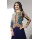 K3931 NAVY BLUE KASEESH PRACHI DESIGNER ANARKALI SUIT