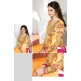 K3932 ORANGE AND PINK KASEESH DESIGNER ANARKALI SUIT