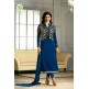 K4115 BLUE KASEESH PRACHI-21 JACKET STYLE SALWAR KAMEEZ SUIT