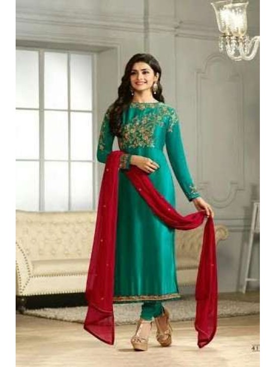 K4117 GREEN KASEESH PRACHI-21 PARTY WEAR SALWAR KAMEEZ SUIT