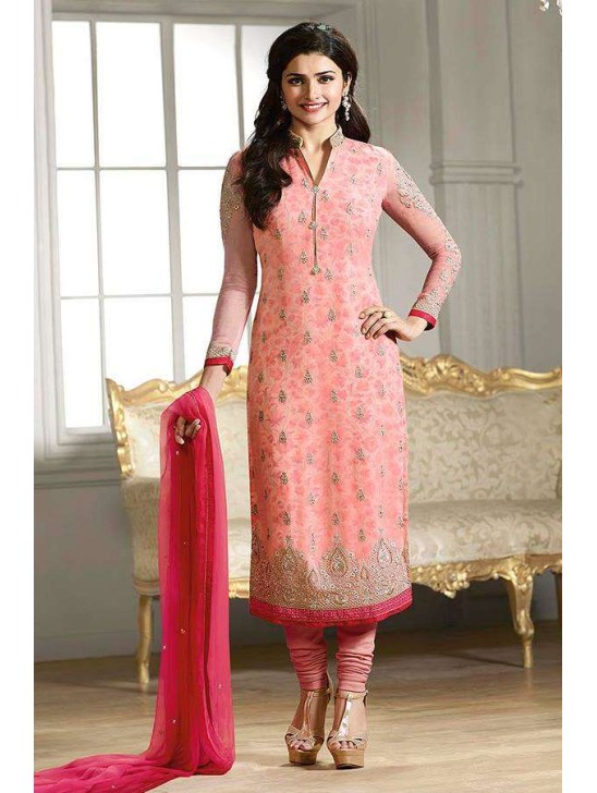 K4294 PINK FLORAL DESIGNER SALWAR KAMEEZ SUIT