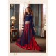 ZMA19003 NAVY BLUE AND RED MAISHA ADDICTION 5 PARTY WEAR SUIT