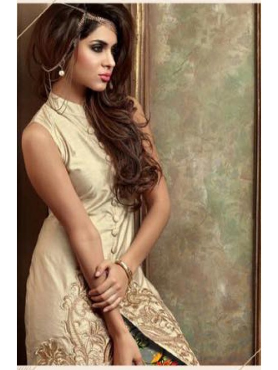 ZMA19004 BEIGE MAISHA ADDICTION 5 PARTY WEAR SUIT