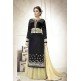 Black & Gold Party Suit Indian Designer Churidar Dress