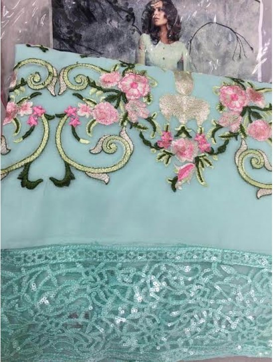 Mint Green Maria B Pakistani Designer Suit