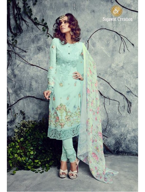 Mint Green Salwar Suit