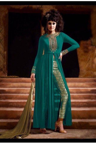 Green Indian Designer Salwar Suit