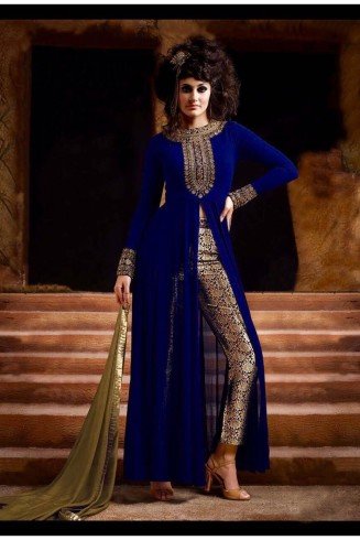 BLUE INDIAN PARTY WEAR SUIT