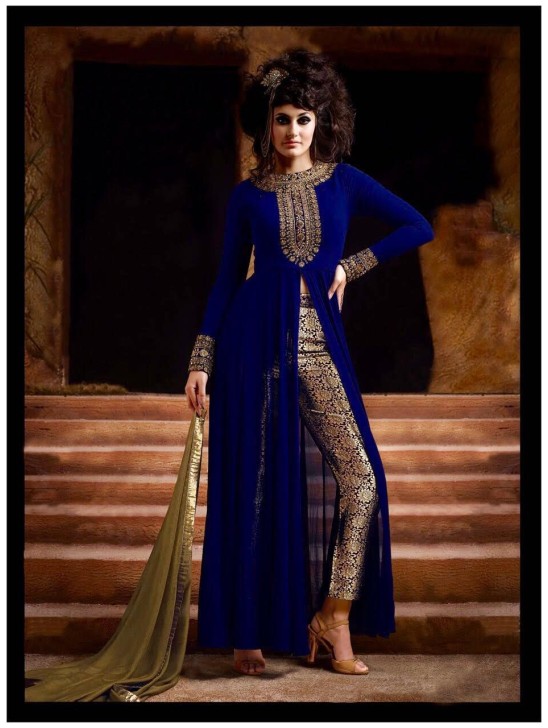 BLUE INDIAN PARTY WEAR SUIT