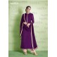 Purple Dress Straight Suit Elegant Gown