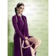 Purple Dress Straight Suit Elegant Gown