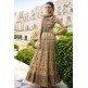 Beige Indian Designer Wedding Wear Anarkali Lehenga