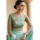 Turquoise Fancy Indian Wedding Gown
