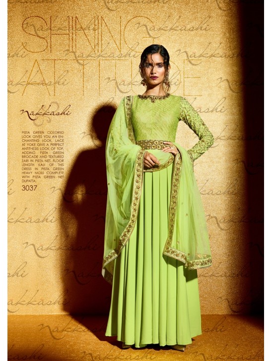 GREEN GOLD DUST WEDDING WEAR SUIT