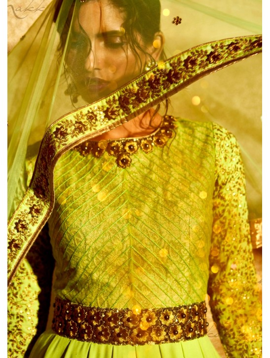 GREEN GOLD DUST WEDDING WEAR SUIT