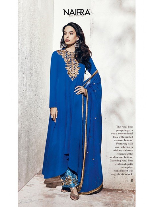 ROYAL BLUE PARTY WEAR SALWAR SUIT