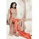 BEIGE INDIAN DESIGNER SLIT DRESS