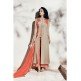 BEIGE INDIAN DESIGNER SLIT DRESS