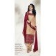 BEIGE AND BURNT HENNA RED INDIAN PUNJABI SALWAR SUIT