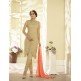 BEIGE INDIAN DESIGNER WEDDING WEAR SUIT