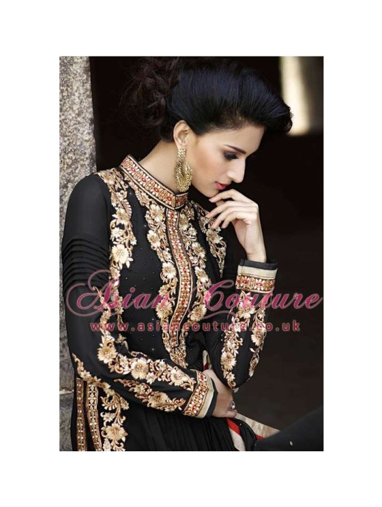 8003 BLACK AAFREEN ADAA STYLISH ANARKALI SUIT