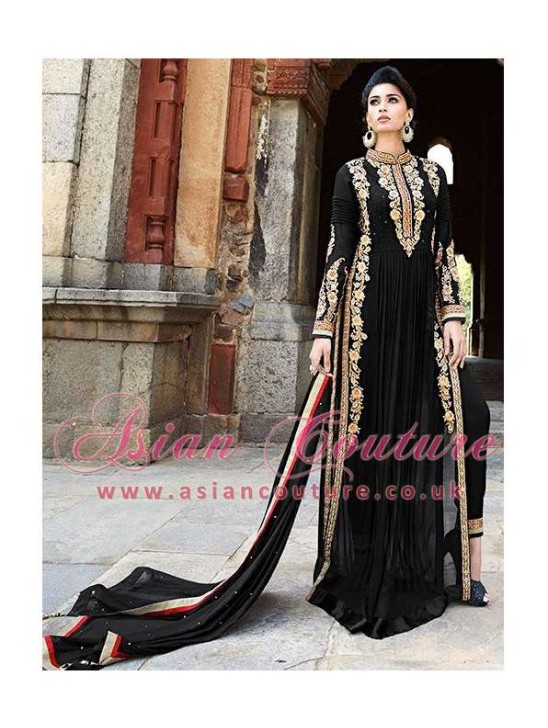 8003 BLACK AAFREEN ADAA STYLISH ANARKALI SUIT