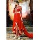 7108 FIESTA RED AAFREEN DESIGNER ANARKALI STYLE SUIT