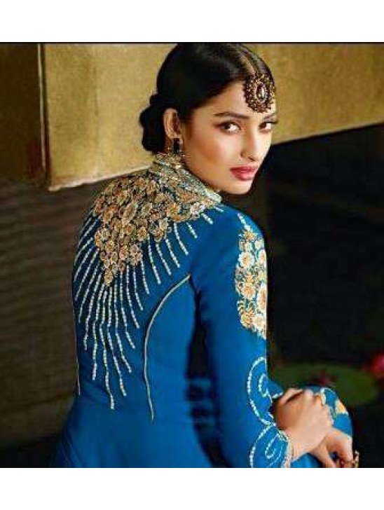 9102 ROYAL BLUE AAFREEN ADAA VOL 2 DESIGNER PANT STYLE SUIT