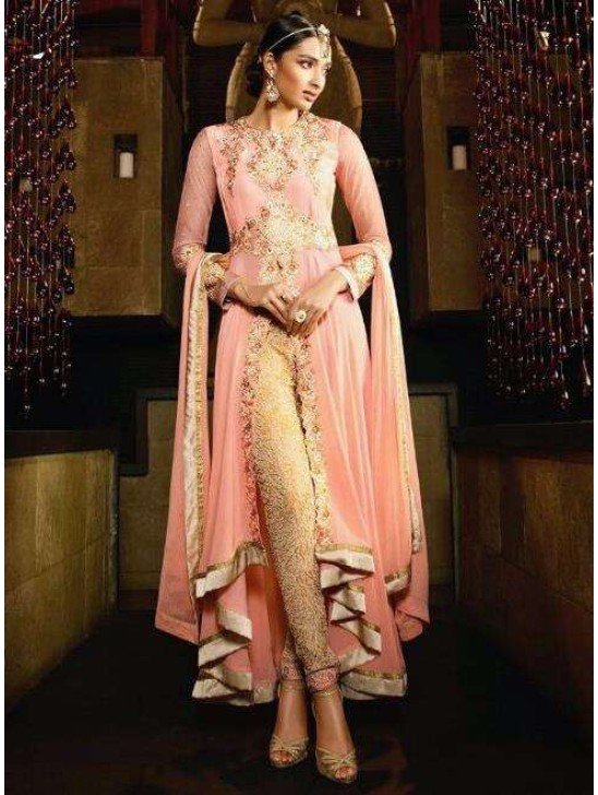 9103 PEACH AAFREEN ADAA VOL 2 DESIGNER PANT STYLE SUIT