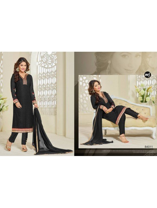 Black Indian Dress Designer Ready to Wear Salwar Suit