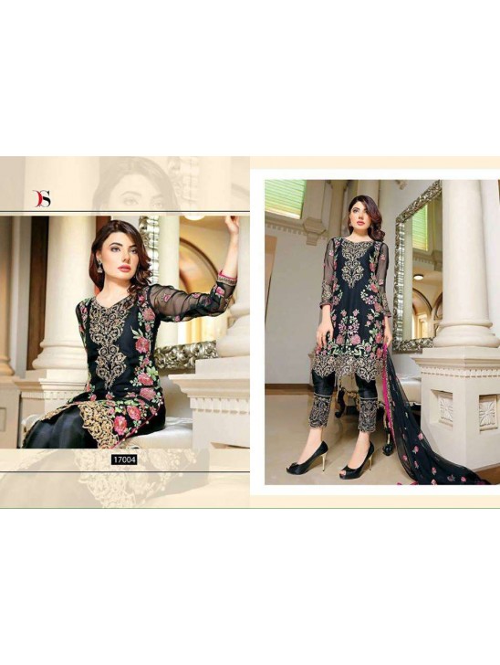 BAROQUE INSPIRED READYMADE BLACK DESIGNER SUIT